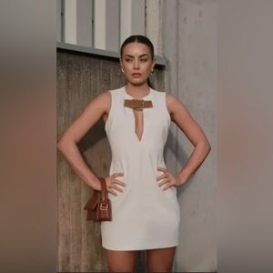 Zara Belted Tailored Dress